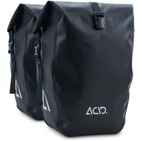 Acid Travlr Pure 20/2 Fahrrad Gepäckträgertasche Set schwarz