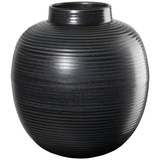 Asa Selection Vase JAPANDI HOME, Schwarz - H 22 cm - Steingut