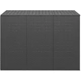 vidaXL Garten-Kissenbox PE Rattan 145x100x103 cm