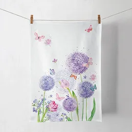 Ambiente Home Ambiente Küchentuch Geschirrtuch Deko Küche 70 x 50 cm 100% Baumwolle Blumen Gräser Pastell Serie Flower Beauty