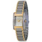 REGENT Uhr 7794.41.93 klassische Damen Armbanduhr bicolor silber + gold-farbig