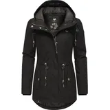 Ragwear Damen Winterjacke warmer Kurzmantel mit Kapuze Monadis Black Label Intl Black22 Gr. XXL - XXL