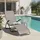 Siena Garden Anco Kippliege 144 x 72,5 x 103,5 cm taupe klappbar