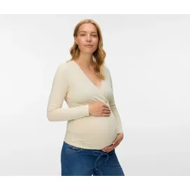 MAMA LICIOUS Mamalicious 2er Pack Top 2-P Noos, Birch, Large - Damen - Gr. L