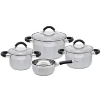 ELO Black Steam Topf-Set 4-tlg. Kochtopf + Glasdeckel