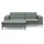 DOMO collection Eckcouch Cord 2-Sitzer Mint