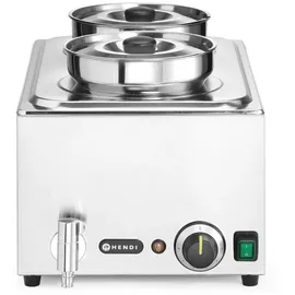 HENDI Set: Ranger Bain-Marie + 2 4L-Behälter mit Deckel, HENDI, 8L, 220-240V/1000W, 604x332x(H)315mm