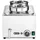 HENDI Set: Ranger Bain-Marie + 2 4L-Behälter mit Deckel, HENDI, 8L, 220-240V/1000W, 604x332x(H)315mm
