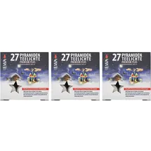 Ebersbacher Kerzenfabrik GmbH Pyramidenteelichte 27 Stück weiß