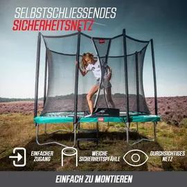 Berg Toys BERG Trampolin Ultim Favorit InGround Rechteck 330x220 Anthrazit grau