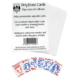 Dry Erase Blank Tokens