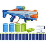 Nerf Elite Junior Rookie Pack, Easy-Play Blaster, 32 Nerf Elite Darts, 4 Ziele