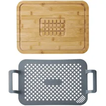 Master Class Rösten und Servieren Set 40–50 cm Silikon schwarz