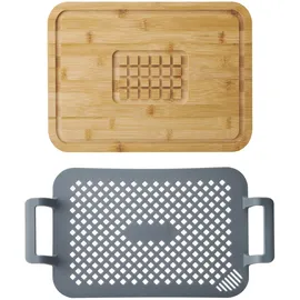 Master Class Rösten und Servieren Set 40–50 cm Silikon schwarz
