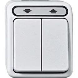 Merten Rollladentaster 1-polig polarweiß MEG3755-8019