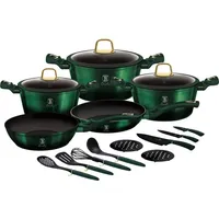 Berlinger Haus Emerald  Topf-Set 14-tlg. 3 x Kochtopf +