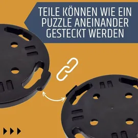 GarPet 4er Set Transportroller Rollbrett Transportrollen Rollbrett Werkstatt Pflanzen Rollbretter Transport Möbelrollen flach Pflanzenroller rund Transporthilfe