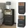 Vicco Nachtschrank Beatrice 36 x 36 x 68 cm Anthrazit