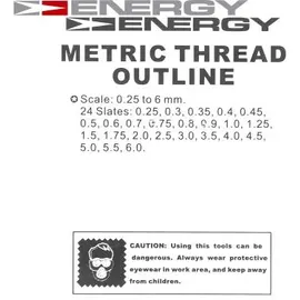 Energy Gewindelehre ne00736