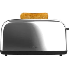 Cecotec Toastin' Time 850 Long, 850W, doppelter Langschlitz und 3,8cm breiter Schlitz, obere Ringe, Edelstahl, automatisches ́ Silber