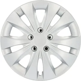 CARTREND Radzierblenden Storm 40 cm (16 Zoll) silber 4 Stück