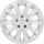 CARTREND Radzierblenden Storm 40 cm (16 Zoll) silber 4 Stück