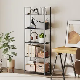 Homcom Bücherregal 60 x 30 x 170,5 cm Schwarz