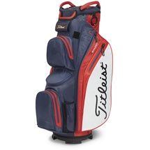 Titleist Cart 14 StaDry Golftasche, Marineblau/Rot/Weiß