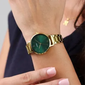 Casio COLLECTION Damenuhr (Ø 30 mm) - Grün/Gold