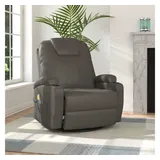 vidaXL Massage-Schaukelsessel Anthrazit Kunstleder