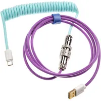 Ducky Premicord Blau, Violett 1,8 m USB Typ-A, USB Typ-C