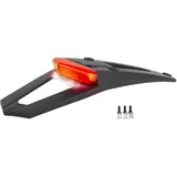 Polisport RSP LED 3.0 Kennzeichenhalter mit Licht Schwarz/Rot