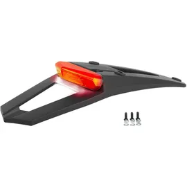 Polisport RSP LED 3.0 Kennzeichenhalter mit Licht Schwarz/Rot