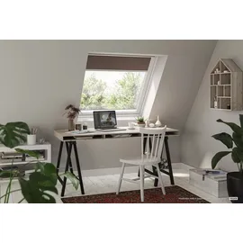 VELUX Verdunkelungsrollo DKL S06 4559SWL rehbraun", Schiene