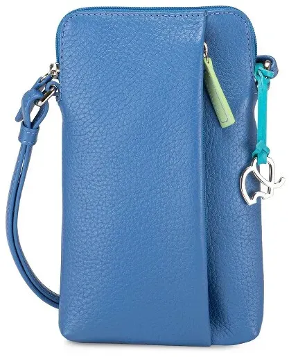 Mywalit Handytasche Leder 12 cm  blau