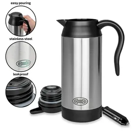 Heyner Reisewasserkocher 750 ml Silber
