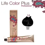 FarmaVita Life Color Plus Haarfarbe 1,0 schwarz 100 ml