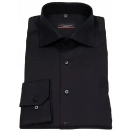 Eterna Langarmhemd Schwarz 45