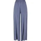 URBAN CLASSICS Viscose Resort Pants Relaxed Fit Vintageblau/Pink XL