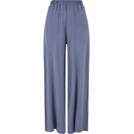URBAN CLASSICS Viscose Resort Pants Relaxed Fit Vintageblau/Pink XL