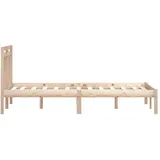 vidaXL Massivholzbett 180 x 200 cm Brown
