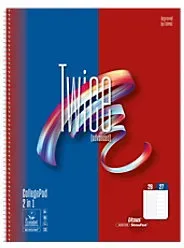 Staufen Premio Notizbuch DIN A4 Liniert Draht Seitlich gebunden Softcover Gelocht 80 Seiten 40 Blatt