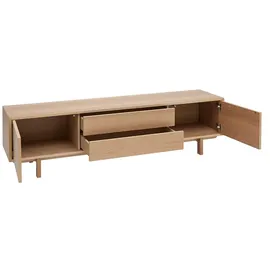 miliboo Skandinavisches TV-Möbel Lowboard 180 cm Beige Holz