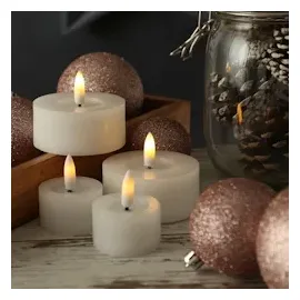 adilina LED Maxi Teelichter Lina 7 cm 2 St. weiß