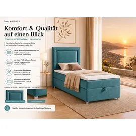 Best For Home Trinity 90 x 200 cm Blau/Türkis