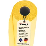 AROBA 1x Airlaid Tischdeckenrolle (Gelb, 0,8 m x 24 m) - Stoffähnliche Tischdecke- Hochwertige Tischtuchrolle für Hotel Catering Geburtstag Restaurants Kommunion Taufe