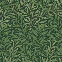 William Morris At Home Vliestapete Willow Bough 10 m x 52 cm Grün FSC®