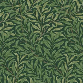 William Morris At Home Vliestapete Willow Bough 10 m x 52 cm Grün FSC®