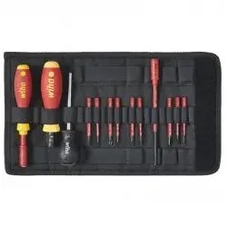 Wiha Drehmoment-Schraubendreher Set TorqueVario®-S electric, 0,8-5,0 Nm, 14-teilig