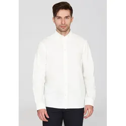 KnowledgeCotton Apparel Langarmhemd »HARALD«, mit Button-Down-Kragen KnowledgeCotton Apparel Bright White XXXL